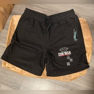 Diamond Supply Co. x Dimmak Shorts men’s Sz L black and pink Avail BNWT Rare!